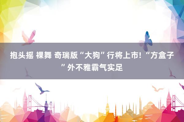 抱头摇 裸舞 奇瑞版“大狗”行将上市! “方盒子”外不雅霸气实足